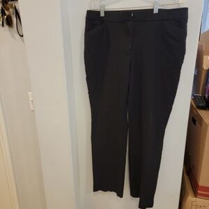 Chico's black stretch trousers.